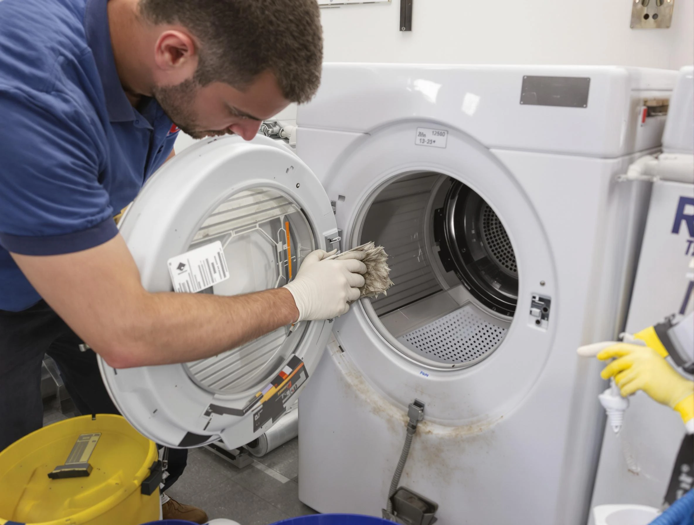 Adamsville Dryer Vent Cleaning specialist performing detailed lint trap cleaning service in Adamsville